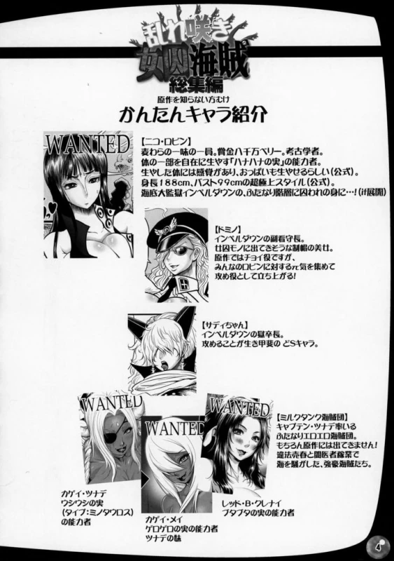 (C92) [Arsenothelus (Chinbotsu, Rebis)] Midare Saki Joshuu Kaizoku Soushuuhen Bloom, Pirate Hooker! Bloom! Annual (One Piece) [English]_003
