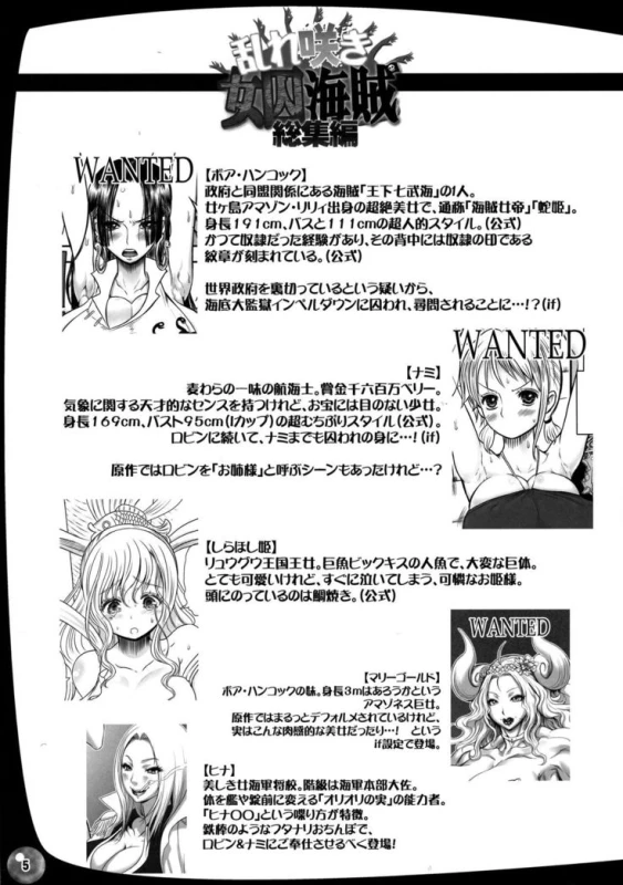 (C92) [Arsenothelus (Chinbotsu, Rebis)] Midare Saki Joshuu Kaizoku Soushuuhen Bloom, Pirate Hooker! Bloom! Annual (One Piece) [English]_004