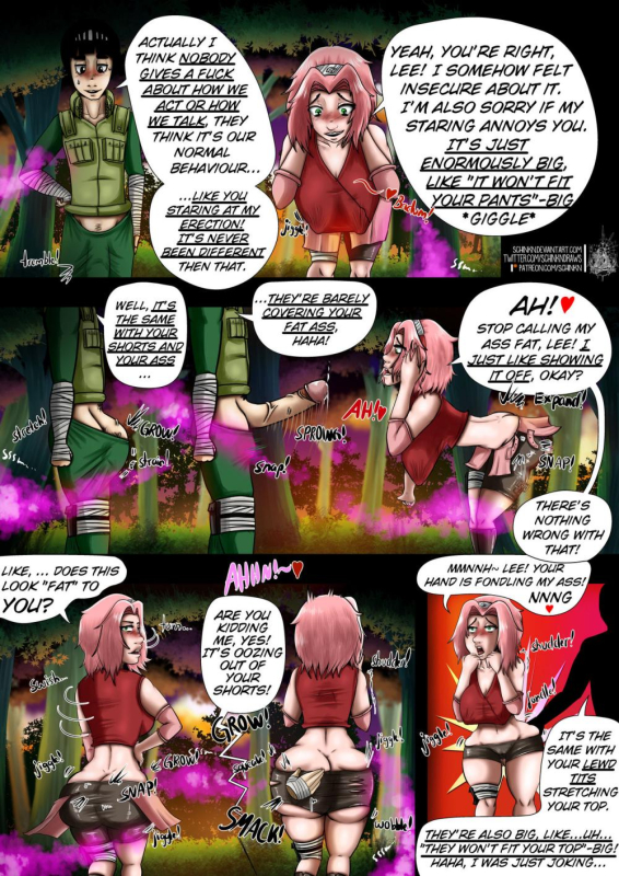 rock lee+sakura haruno