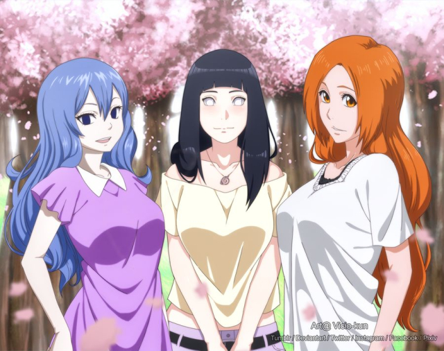 hyuuga hinata+inoue orihime+juvia lockser