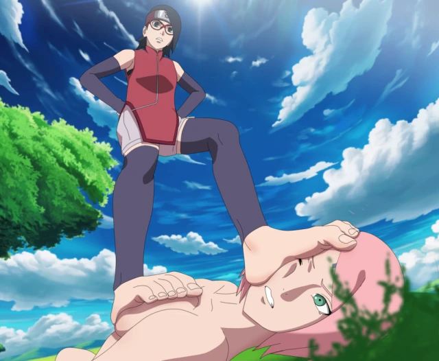 sakura haruno+sarada uchiha