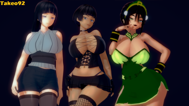 hyuuga hinata+rachel (takeo92)+toph bei fong