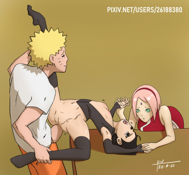 sakura haruno+sarada uchiha+uzumaki naruto