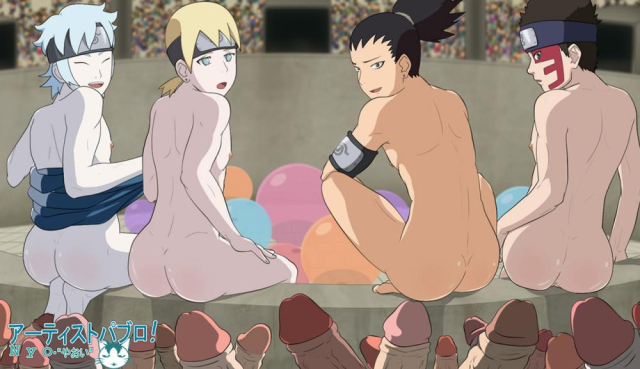 mitsuki (naruto)+nara shikadai+shinki