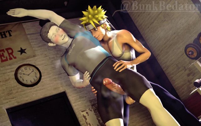 uzumaki naruto+wii fit trainer