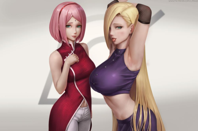 ino yamanaka+sakura haruno