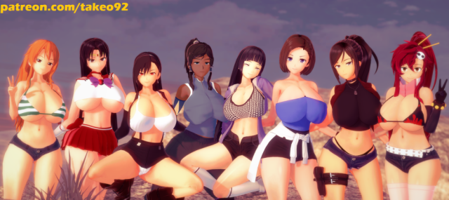 claire redfield+hyuuga hinata+jill valentine+korra+nami+rei hino+revy+sailor mars+tifa lockhart+yoko littner