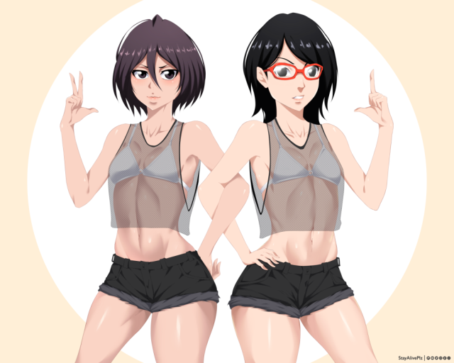 kuchiki rukia+sarada uchiha