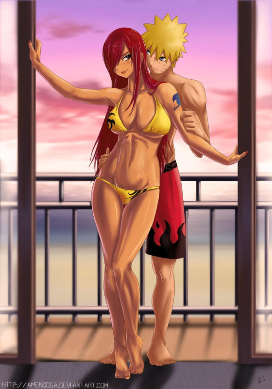 erza scarlet+uzumaki naruto