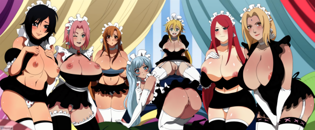 kirigaya suguha+leafa+ruby rose+sakura haruno+tsunade+uzumaki kushina+weiss schnee+yuuki asuna