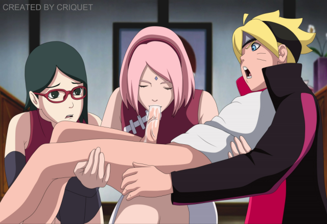 sakura haruno+sarada uchiha+uzumaki boruto