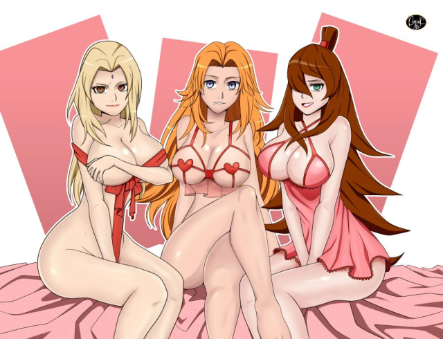 matsumoto rangiku+mei terumi+tsunade