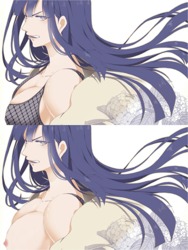 hyuuga hinata+hyuuga hinata (naruto road to ninja)