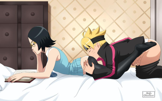 sarada uchiha+uzumaki boruto