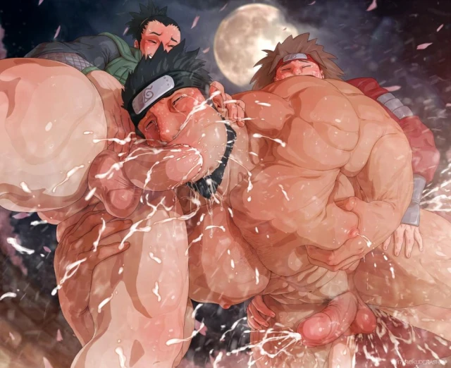 akimichi chouji+nara shikamaru+sarutobi asuma