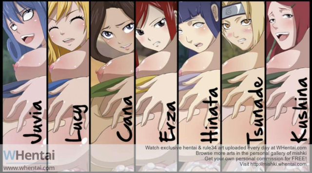 cana alberona+erza scarlet+hyuuga hinata+juvia lockser+lucy heartfilia+tsunade+uzumaki kushina