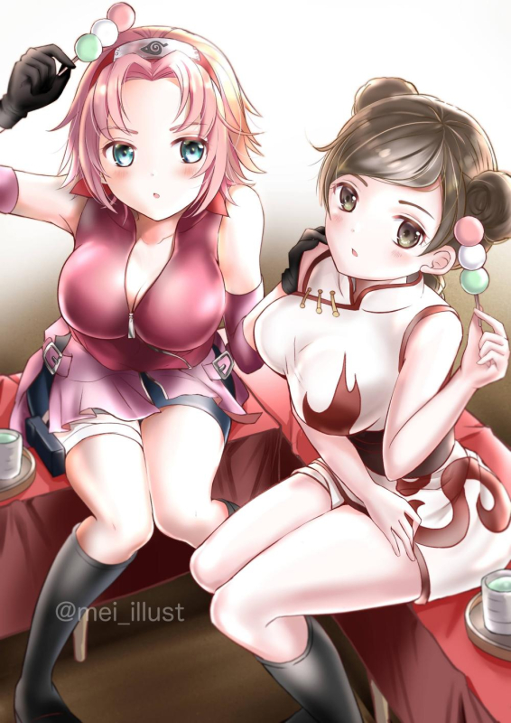 sakura haruno+tenten