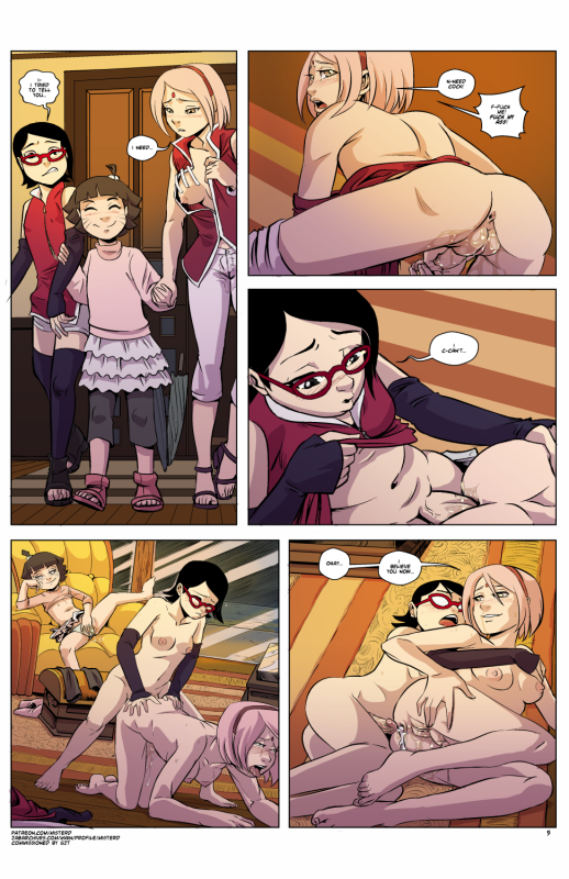 sakura haruno+sarada uchiha+uzumaki himawari