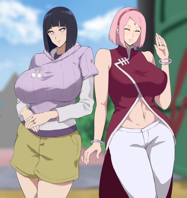 hyuuga hinata+sakura haruno