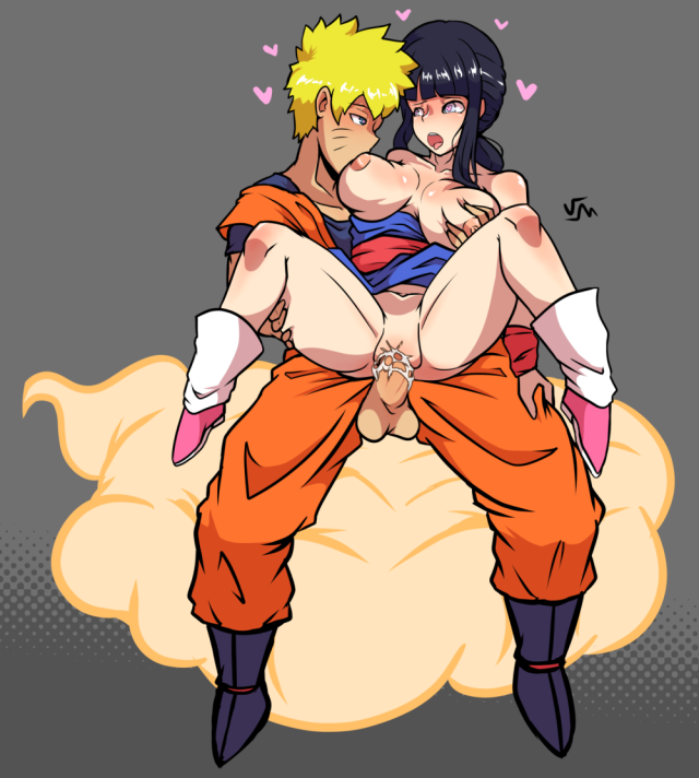 chichi (cosplay)+hyuuga hinata+son goku (cosplay)+uzumaki naruto