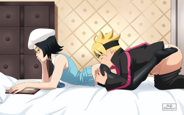 sarada uchiha+uzumaki boruto