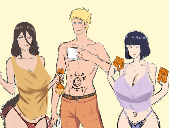 hyuuga hanabi+hyuuga hinata+uzumaki naruto