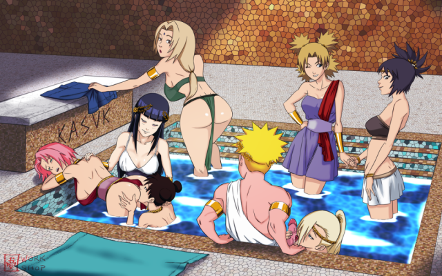 hyuuga hinata+ino yamanaka+mitarashi anko+sakura haruno+temari+tenten+tsunade+uzumaki naruto