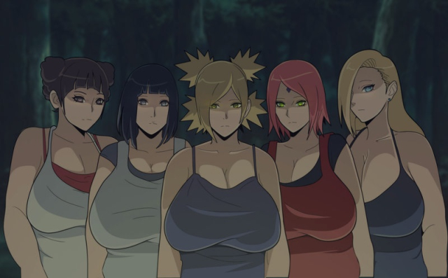 hyuuga hinata+ino yamanaka+sakura haruno+temari+tenten