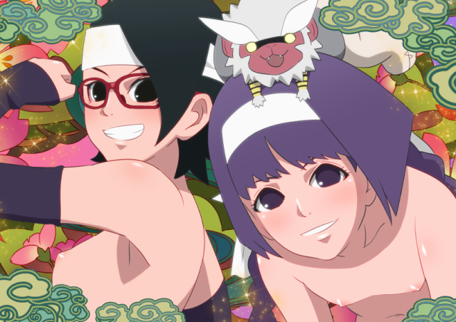 kakei sumire+sarada uchiha