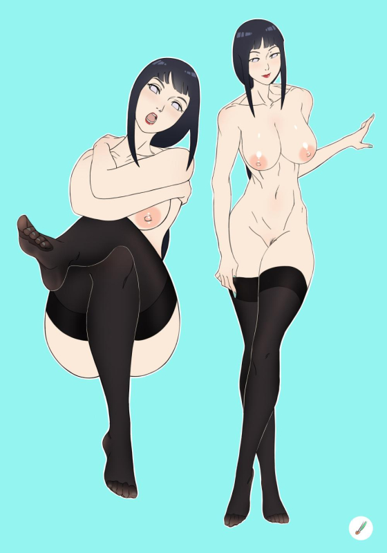 hyuuga hinata+hyuuga hinata (naruto road to ninja)